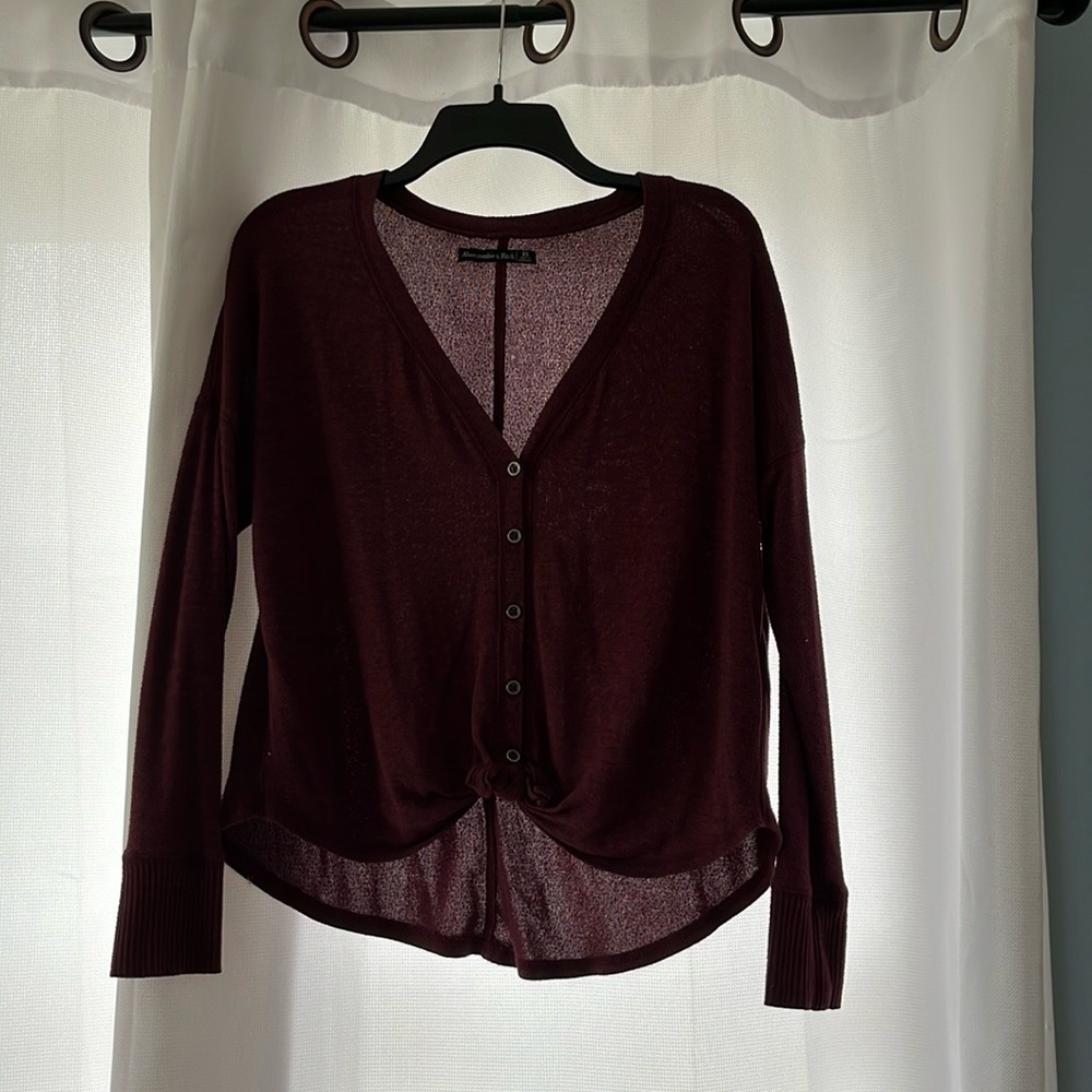Abercrombie and Fitch Red Sweater